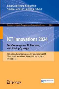 Cover ICT Innovations 2024. TechConvergence: AI, Business, and Startup Synergy
