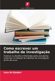 Como escrever um trabalho de investigação