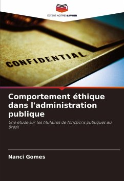 Cover Comportement éthique dans l'administration publique