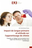 Impact de langue primaire et attitude sur l'apprentissage de chimie