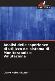 Analisi delle esperienze di utilizzo del sistema di Monitoraggio e Valutazione