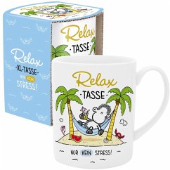 Cover XL-Tasse mit Spruch 'Relax, nur kein Stress'