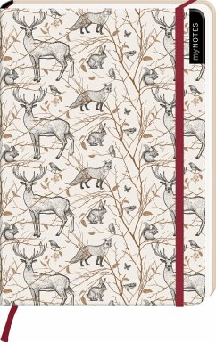 Cover myNOTES Notizbuch A5: Waldtiere 