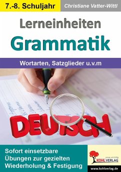 Cover Lerneinheiten Grammatik / Wortarten, Satzglieder u.v.m.