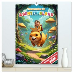Cover Traumreise ins Abenteuerland - Planer für Kinder (hochwertiger Premium Wandkalender 2026 DIN A2 hoch), Kunstdruck in Hochglanz