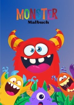 Cover Malbuch Monster DIN A4