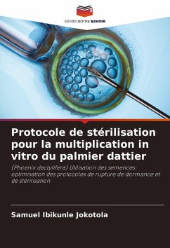 Cover Protocole de stérilisation pour la multiplication in vitro du palmier dattier
