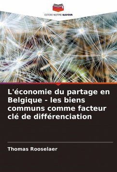 Cover L'économie du partage en Belgique - les biens communs comme facteur clé de différenciation
