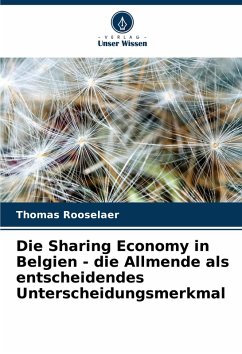 Cover Die Sharing Economy in Belgien - die Allmende als entscheidendes Unterscheidungsmerkmal