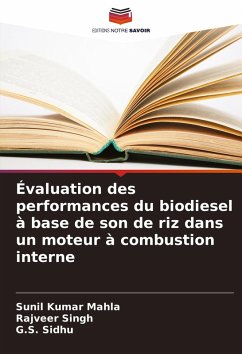 Cover Évaluation des performances du biodiesel à base de son de riz dans un moteur à combustion interne