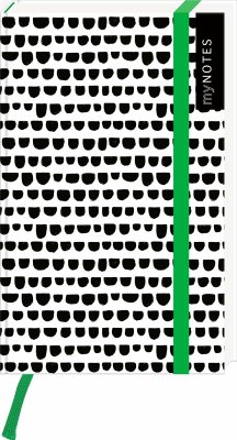 Cover myNOTES Notizbuch A6: Black and White Patterns 