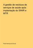 A Gestão De Resíduos De Serviços De Saúde Após Implantação Do Sinir E Mtr (eBook, PDF) A Gestão De Resíduos De Serviços De Saúde Após Implantação Do Sinir E Mtr (eBook, PDF)