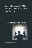 Edição Especial De "the Text That Listens" O Texto Que Escuta. (eBook, ePUB)