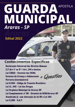 Cover Apostila Concurso Guarda Municipal De Araras Sp - Edital 2022 (eBook, ePUB)