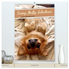 Sassy, fluffy, fabulous - A year of Pekingese charm (High Quality Premium Wall Calendar 2026 DIN A2 portrait),CALVENDO 12 Month Wall Calendar