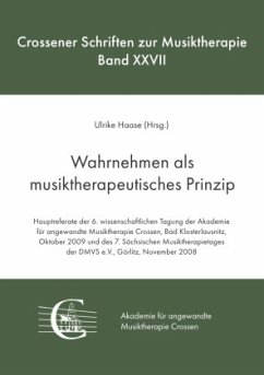 Cover Wahrnehmen als musiktherapeutisches Prinzip
