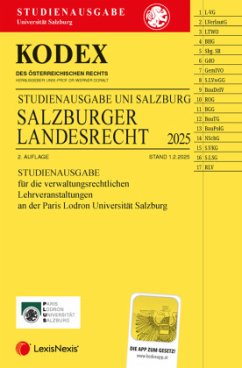 Cover KODEX Salzburger Landesrecht 2025 - inkl. App