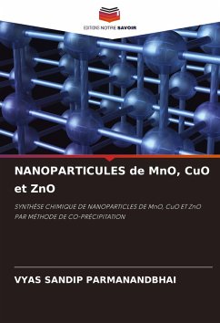 NANOPARTICULES de MnO, CuO et ZnO - PARMANANDBHAI, VYAS SANDIP