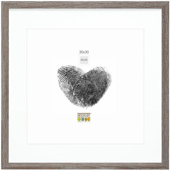 Deknudt S66KH3 P1 30x30 Holz grau mit Passepartout Deknudt S66KH3 P1 30x30 Holz grau mit Passepartout