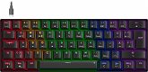 SPEEDLINK ATMOS RGB Rainbow Mechanical 60% Gaming Keyboard with brown switches, black - DE layout