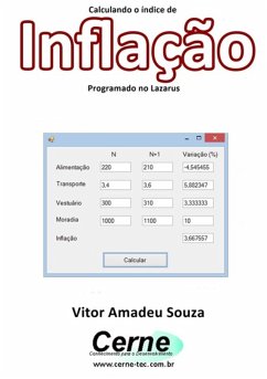 Calculando O Índice De Inflação Programado No Lazarus (eBook, PDF) - Souza, Vitor Amadeu