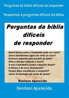 Cover Perguntas Da Bíblia Difíceis De Responder (eBook, ePUB)