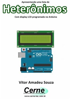 Cover Apresentando Uma Lista De Heterônimos Com Display Lcd Programado No Arduino (eBook, PDF)