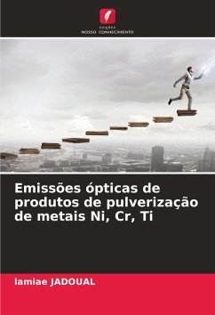 Cover Emissões ópticas de produtos de pulverização de metais Ni, Cr, Ti