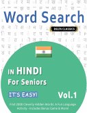 WORD SEARCH IN HINDI FOR SENIORS - IT'S EASY! VOL.1 - DELTA CLASSICS - FIND 2000 CLEVERLY HIDDEN WORDS