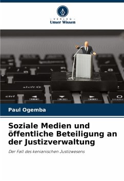 Cover Soziale Medien und öffentliche Beteiligung an der Justizverwaltung