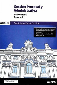 Temario 1 Gestión Procesal y Administrativa, turno libre