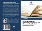 Untersuchung der partiellen Regression der kleinsten Quadrate in Nanoemulsionen