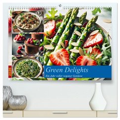 Cover Green Delights - Ein Jahr voller veganer Genüsse (hochwertiger Premium Wandkalender 2026 DIN A2 quer), Kunstdruck in Hochglanz