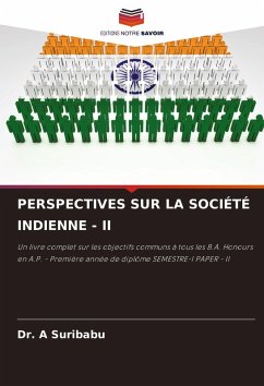 Cover PERSPECTIVES SUR LA SOCIÉTÉ INDIENNE - II