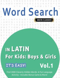 Cover WORD SEARCH IN LATIN FOR KIDS