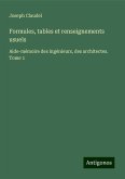 Formules, tables et renseignements usuels Formules, tables et renseignements usuels