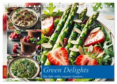 Cover Green Delights - Ein Jahr voller veganer Genüsse (Tischkalender 2026 DIN A5 quer), CALVENDO Monatskalender