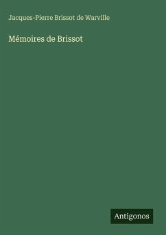 Cover Mémoires de Brissot