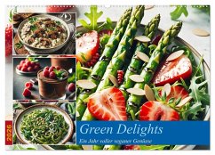 Cover Green Delights - Ein Jahr voller veganer Genüsse (Wandkalender 2026 DIN A2 quer), CALVENDO Monatskalender