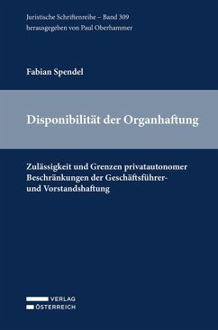 Cover Disponibilität der Organhaftung