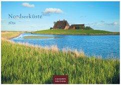 Cover Nordseeküste Kalender 2026 - Wandkalender   Fotokalender Deutschland 50x35cm - mit Stimmungsvollen Motiven von Dünen, Watt, Leuchttürmen und maritimer Küstenlandschaft