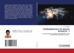 Cover FUNDAMENTALS OF SOCIAL SCIENCES - I