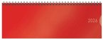 Tischquerkalender Classic Colourlux rot 2026