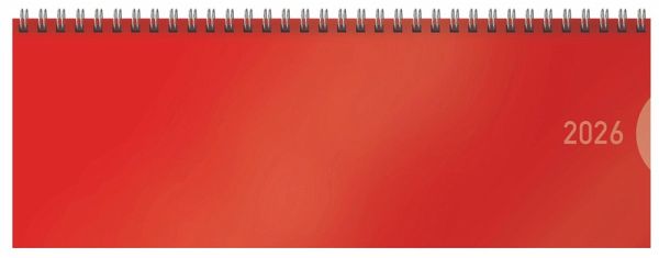 Tischquerkalender Classic Colourlux rot 2026 Tischquerkalender Classic Colourlux rot 2026