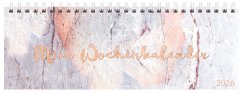 Cover Tischquerkalender Marble 2026