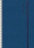 Buchkalender Wochentimer Spirale dunkelblau 2026