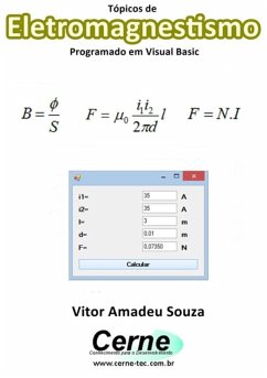 Cover Tópicos De Eletromagnestismo Programado Em Visual Basic (eBook, PDF)