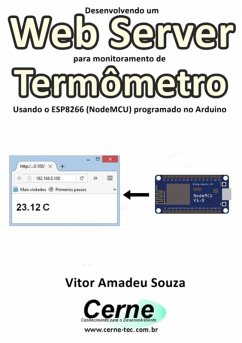 Desenvolvendo Um Web Server Para Monitoramento De Termômetro Usando O Esp8266 (nodemcu) Programado No Arduino (eBook, PDF) - Souza, Vitor Amadeu