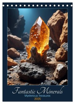 Fantastic Minerals - Mysterious Treasures (Desk Calendar 2026 DIN A5 portrait), CALVENDO 12 Month DeskCalendar