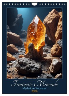 Fantastic Minerals - Mysterious Treasures (Wall Calendar 2026 DIN A4 portrait), CALVENDO 12 Month Wall Calendar